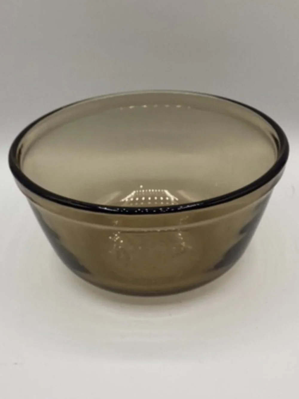 Anchor Hocking Mixing Bowl 1 Quart Amber Brown USA Perfect‎ Condition